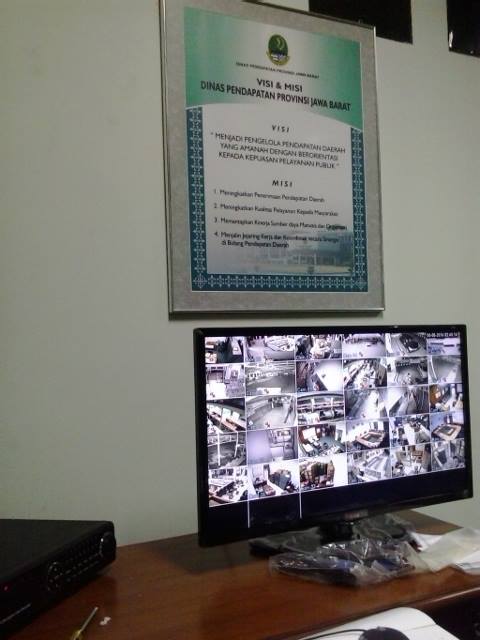 Pemasangan CCTV di SAMSAT SUKABUMI 32Camera