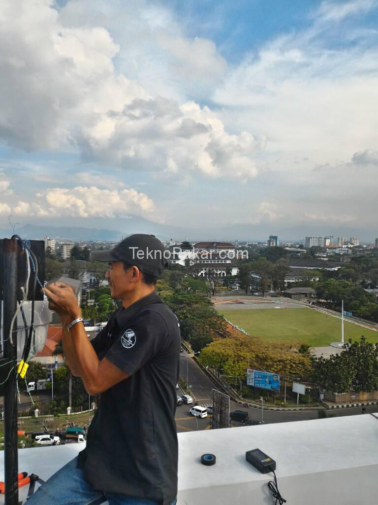 Pemasangan CCTV Gedung Telkom Gasibu Lantai 6 4 Channel Camera PTZ